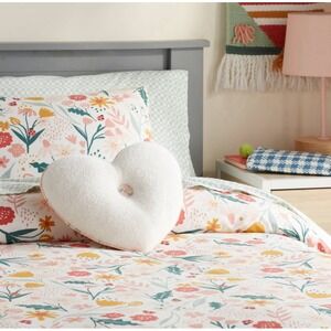 Target - Heart Reversible Mini‎ Decorative Pillow White - Pillowfort